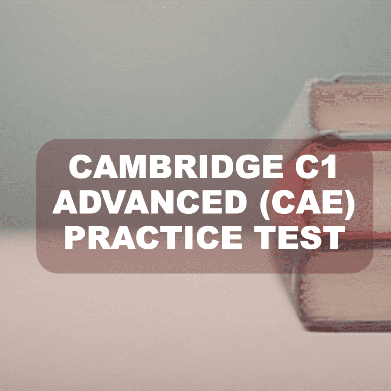 CAE Reading Part 8 Practice Test 6 Cambridge C1 Advanced CAE Practice Test